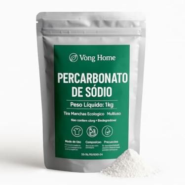 Imagem de Percabonato de sódio, tira manchas multiuso biodegradável 1kg, alto pode de limpeza e branqueamento - Vòng