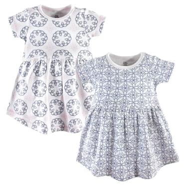 Imagem de Luvable Friends Hudson Baby Vestidos de manga curta 2 unidades, Daydream., 6-9 Meses