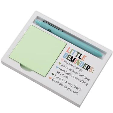 Imagem de Porta-notas adesivas para escrivaninha, presente de incentivo para amigos, colegas de trabalho, terapeuta, adolescente, afirmação positiva, decoração de escritório, organizador de bloco de notas para