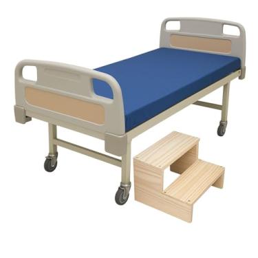 Imagem de Escadinha para maca de consultório ou cama de madeira Pinus