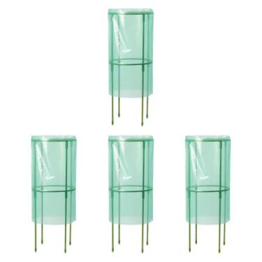 Imagem de WeiLaiKeQi Protetor de mudas de jardim para plantas, acessório resistente para proteção de plantas contra animais, gaiola para plantas, mini estufa, 4 Peças