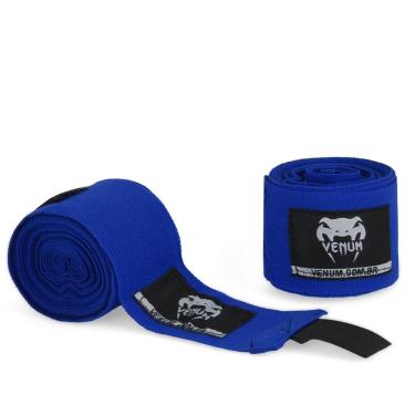 Imagem de Bandagem Profissional de Boxe Venum 4 Metros - Azul-Unissex