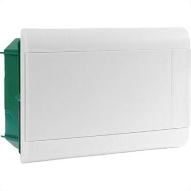 Imagem de Centrinho Schneider Pvc Embutir Branco Para 12 Disjuntores Din Sem Bar