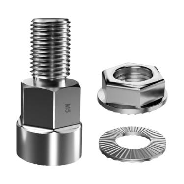 Imagem de Pegciuho Parafuso de Extensão para Cabeça de Transmissão de Bicicleta, Parafuso de Reboque Estendido, Substituição Profissional para Adaptador de Eixo, Conecto, M5