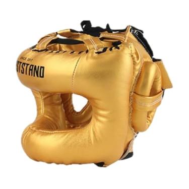 Imagem de Dynwave Capacete de boxe, capacete de kickboxing, proteção de cabeça para artes marciais, Ouro