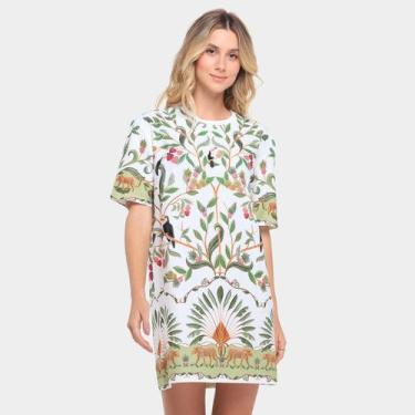 Imagem de Vestido Tshirt Farm Básico Floresta Doce, Off white, M