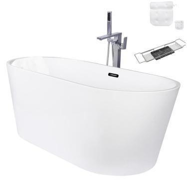 Imagem de Kit Banheira Freestanding Venezza 1.50M C/Misturador Cromado