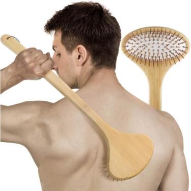 Imagem de Raspador traseiro SIHASO Bamboo Oversize Curved com 104 pontos