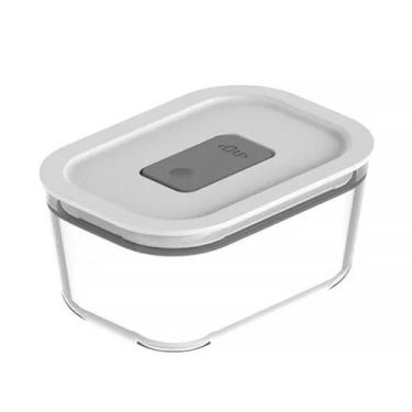 Imagem de Pote de Vidro Organizador Hermético Fresh Lock 370ml Branco PFL100BCF 
