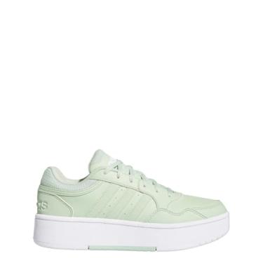 Imagem de adidas Hoops 3.0 Bold Tênis feminino, Linho verde/linho verde/branco, 35