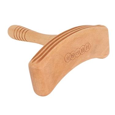 Imagem de Wooden Gua Sha SHA Placa resistente Ferramenta de raspagem de madeira de fita polida para os braços de massagem terapêutica Projeto destacável Presente prático para entusiastas de