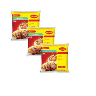 Imagem de Combo 3 Unidades Maggi Grill 1,1Kg