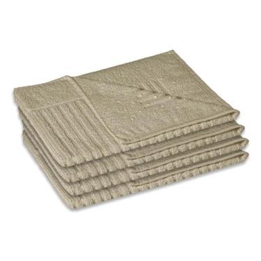 Imagem de 4 Toalha Piso Banheiro Antiderrapante 520g/m2 50x70 Maj Vr (NUDE Bege Claro - TAPETE PREMIUM)