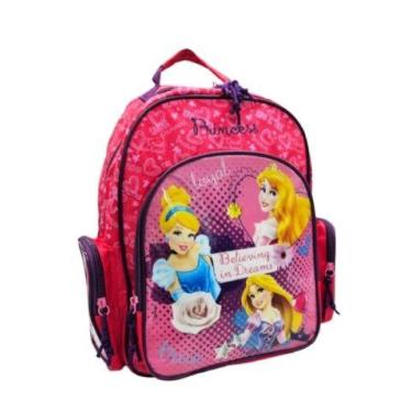 Imagem de Mochila costas médio reforçada escolar infantil Princesas Disney 60407