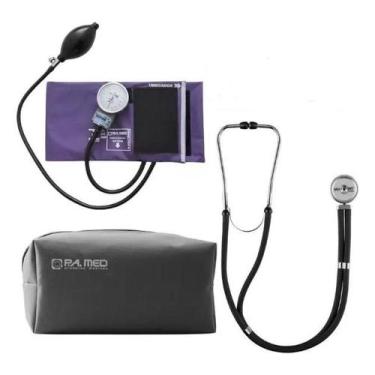 Imagem de Kit Acadêmico Enfermagem Aparelho De Pressao Esfigmo Manual Pamed + Es