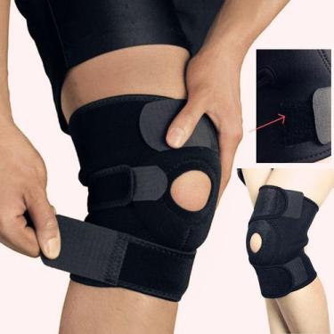Imagem de Joelheira Neoprene Ajustável Patela Aberta Treino Cross - JOELHEIRA AR