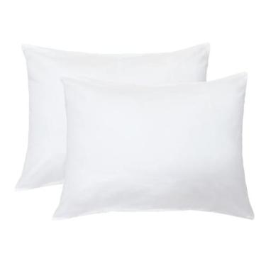 Imagem de Fronha iMaylex Soft 100% algodão egípcio com zíper branca King