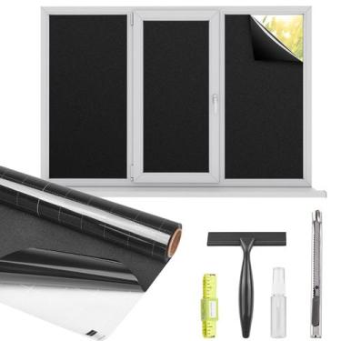 Imagem de Película para janelas Kromapolis Blackout Total Light Blocking Black