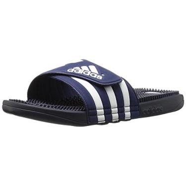 Imagem de Sandália masculina Adidas Adissage Run, branca/grafite/branco, New Navy/New Navy/Running White, 7