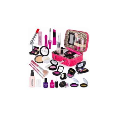 Imagem de Kit de maquiagem e cosméticos para brinquedos infantis, 21 peças com b