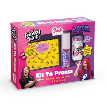 Imagem de Kit Maquiagem Infantil Tô Pronta Emilly Vick Katlen - BRINK MODEL