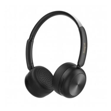Imagem de Fone de Ouvido Preto Sem Fio Bluetooth Headphone On-Ear Recarregável Á