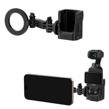 Imagem de JJC Suporte magnético para celular Pocket 3, suporte adaptador de expansão para DJI Osmo Pocket 3 Creator Combo, com sapata fria e suporte Magsafe para iPhone 16 15 14, acessórios Pocket3 Vlog no
