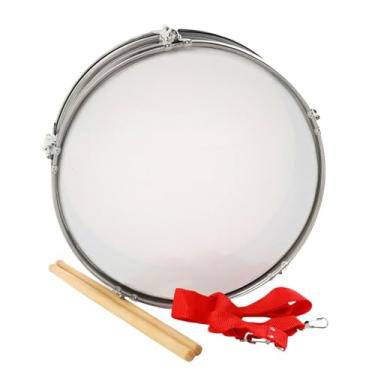 Imagem de MERIGLARE Caixa de 13 polegadas, instrumento de percussão, prática educacional, tambor de marcha com baquetas para crianças, instrumento de festa para crianças