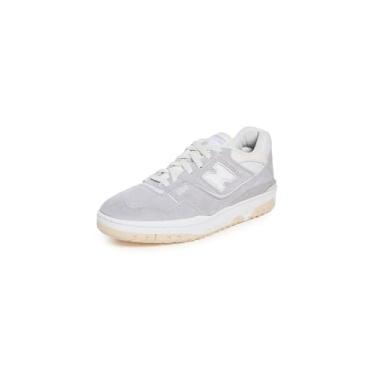 Imagem de New Balance Tênis masculino 550, Cinza, branco, 35