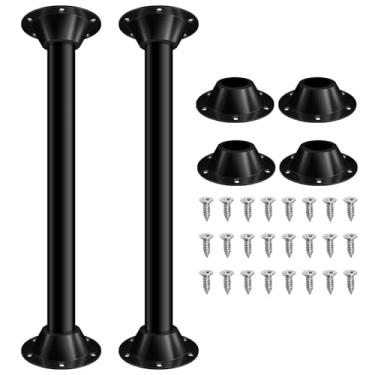 Imagem de Wosijm Kit de base e pernas de mesa RV de 73,7 cm - alumínio resistente, serve para trailers de viagem, trailers, caravanas - ajuste de altura sem ferramentas, à prova de ferrugem, fácil instalação (2