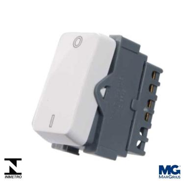 Imagem de Interruptor Bipolar Simples 10A 250V Margirius Linha B3
