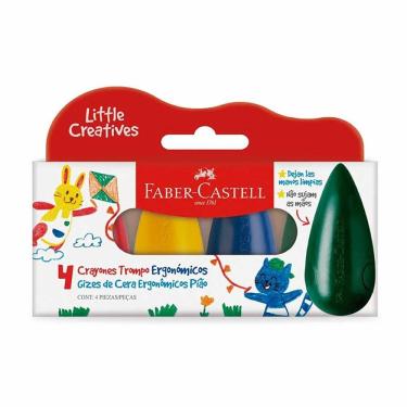 Imagem de Gizão de cera Little Creatives Pião 4 cores Faber-Castell