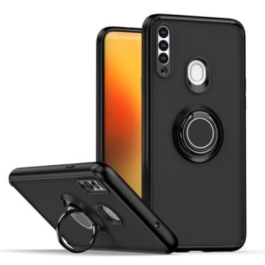 Imagem de Capa à prova de choque para Samsung Galaxy M54 M14 F41 X Cover 7 A90 A81 A17 A07 A51 Suporte de anel de dedo Capa de proteção fosca (para Samsung X COVER 7/preto)