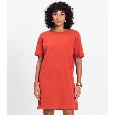 Imagem de Camisola Feminina Lisa Select Laranja, M, Laranja
