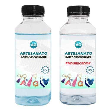 Imagem de Resina Epóxi Artesanato 1Kg Transparente Baixa Viscosidade