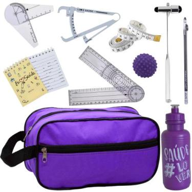 Imagem de Kit De Fisioterapia Goniometro Martelo Buck - Love Saude, NECESSAIRE R