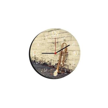 Imagem de Relógio De Parede Decorativo Estilo Música 10 - New Decor, Vinil
