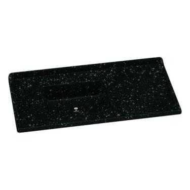 Imagem de Pia de Cozinha Mármore Sintético 100x53cm Multimóveis Cr20478 Preto