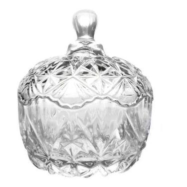 Imagem de Bomboniere Potiche Baleiro De Vidro Redondo Transparente