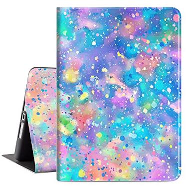 Imagem de Capa para iPad 10.2 7ª geração 2019, capa para iPad 8ª geração 2020, capa traseira de borracha macia Vimorco, capa protetora de couro, capa inteligente com suporte ajustável para despertar/hibernar automática para Apple iPad