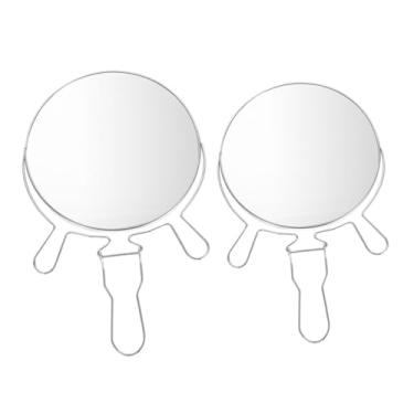 Imagem de TLTDSMY 2 peças de espelho giratório de maquiagem para meninas, espelho giratório de dupla face, espelho de mesa prático, espelho de cômoda chique, espelho cosmético, espelho de mesa para casa