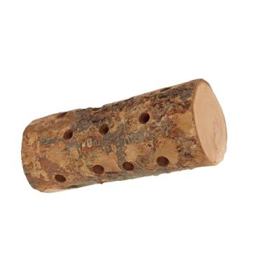 Imagem de JOLNNKHF Brinquedos de mastigar madeira de maçã para pequenos animais – Petiscos de madeira molar natural para coelhos, hamsters, porquinhos-da-índia, chinchilas e outros roedores de animais de