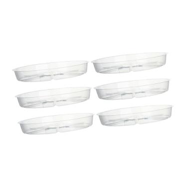 Imagem de Generic 6 peças de bandejas para pires de plantas, bandejas de gotejamento confiáveis ​​com bandeja para vasos, para vasos de flores, pires de plantas, 8 Inch