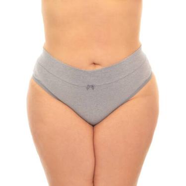 Imagem de Kit 3 Calcinha Cós Alto Algodão Conforto Tanga Sortidas do 44 ao 52 - 
