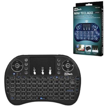 Imagem de Mini Teclado Luminoso Smart Tv Games Tv Box