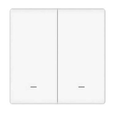 Imagem de Interruptor Smart 3V com 2 Teclas BLE+SIG Mesh Myhouse X - Branco - EX