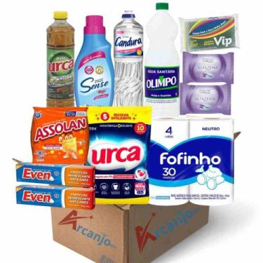 Imagem de Cesta Básica Limpeza e Higiene Completa Empresas Doações - Arcanjo Mix