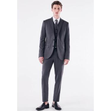 Imagem de Terno Poliviscose Slim Cinza Chumbo Executive - Jordhan, Chumbo, 42