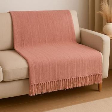 Imagem de Manta para Sofá, Luxo Manta para Sofa Grande 2,10 X 1,20m Tipo Capa de Sofá, Elegante e Esteticamente Agradável(Rosa bebê)
