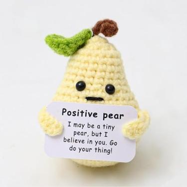 Imagem de Presentes positivos engraçados - Cartão motivacional e tricotado de crochê caprichoso, enfeite aconchegante de casa de fazenda para cornija, sala de jantar, banheiro, presente de apoio emocional